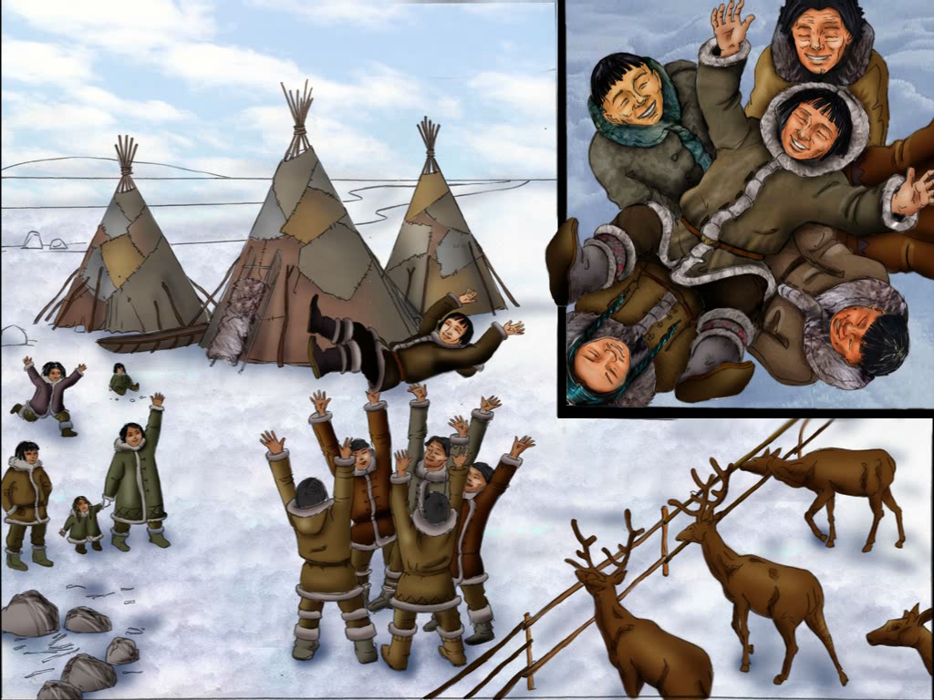 Чукча спас деревню (игра Чукча в большом городе)