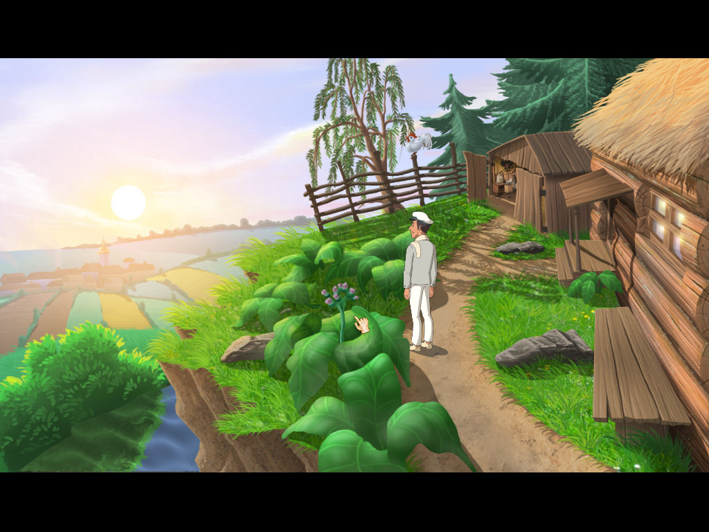 Screenshot из игры Золотой теленок (локация - Дом на окраине)