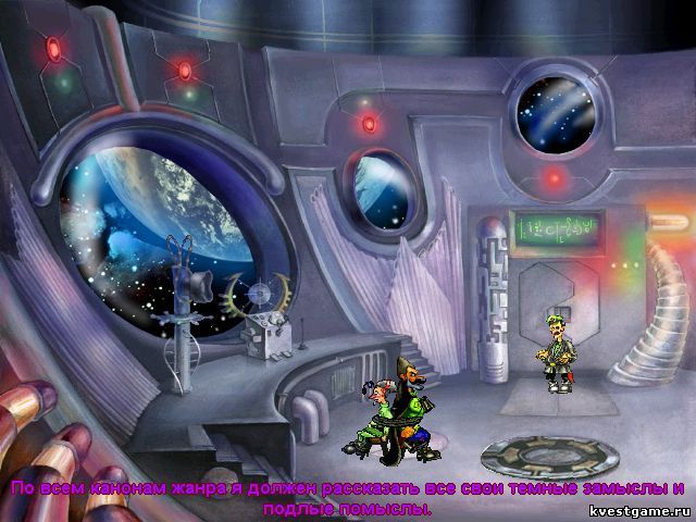 Screenshot из игры Петька и Василий Иванович спасают Галактику